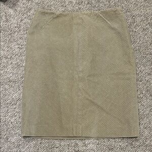 Elegant Tan Corduroy Skirt